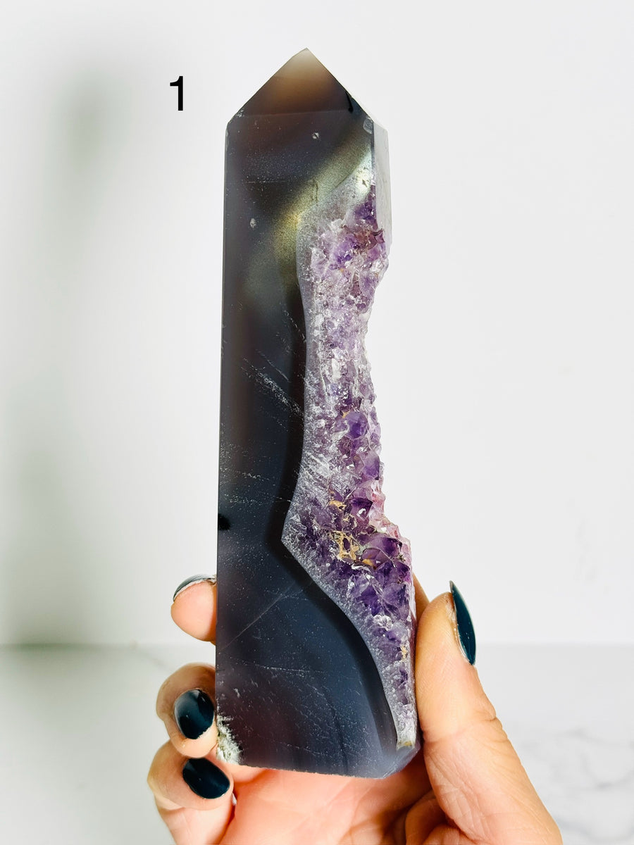 IMPERFECT Agate Quartz Tower