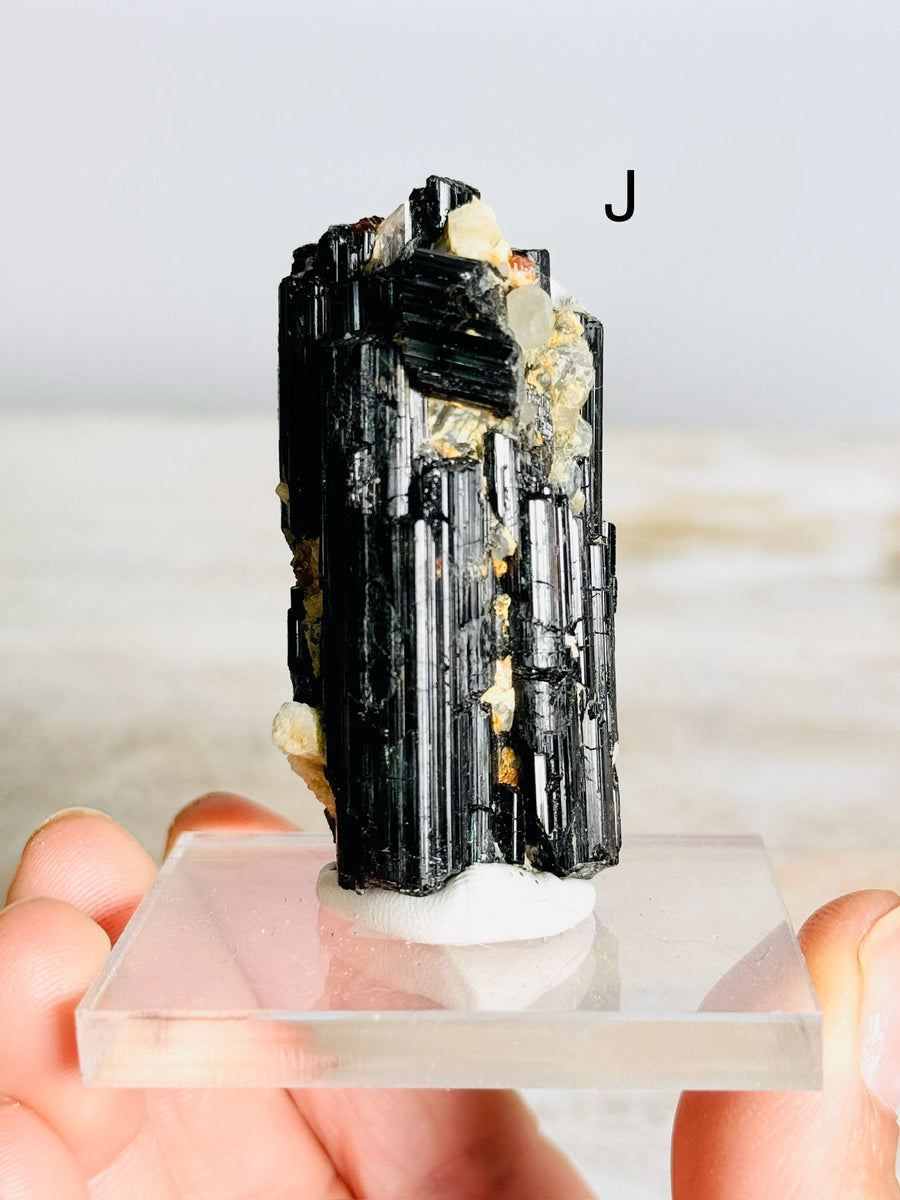 Etched Black Tourmaline from Skardu Pakistan