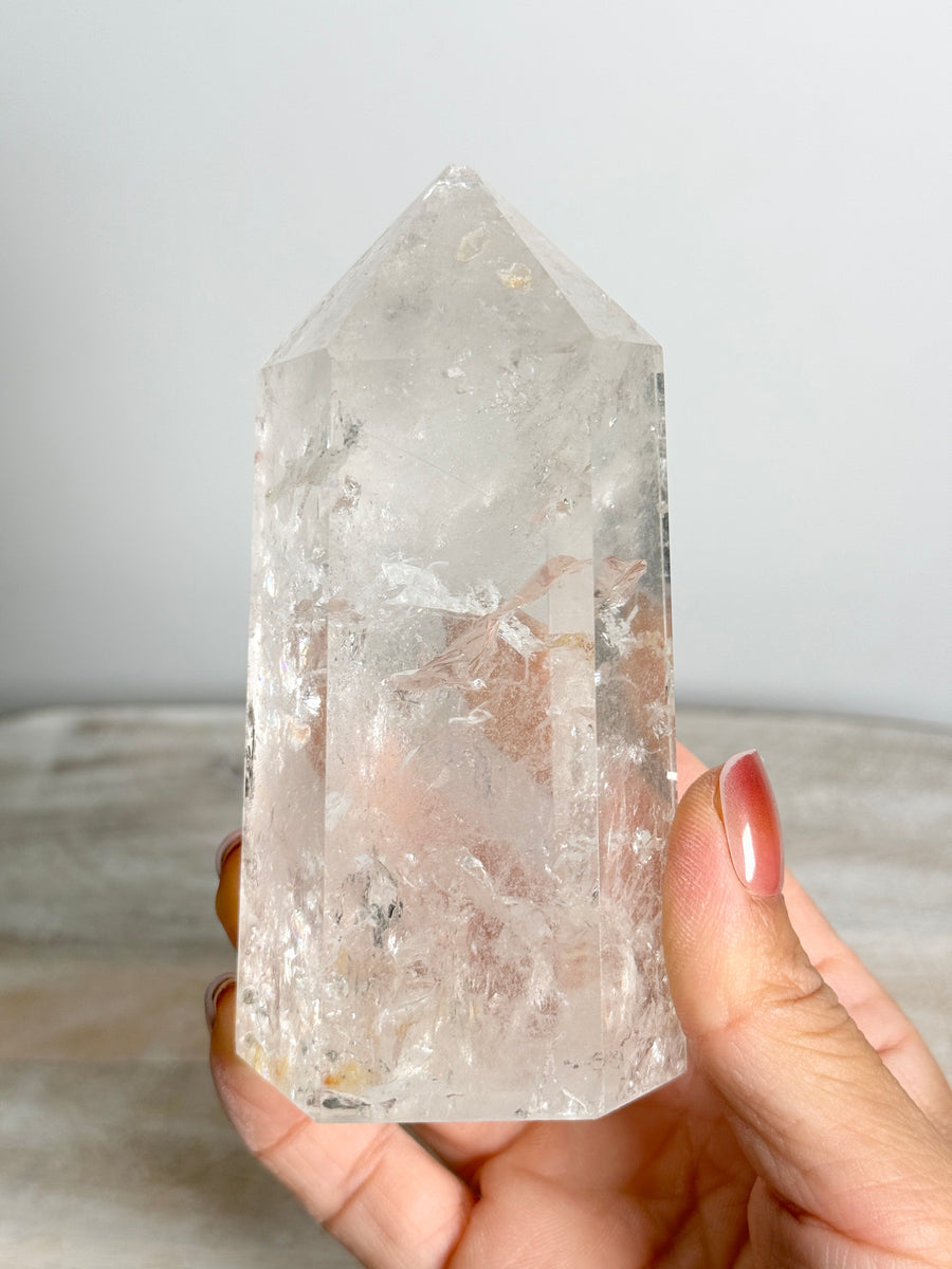 Clear Quartz Tower (imperfect tip)