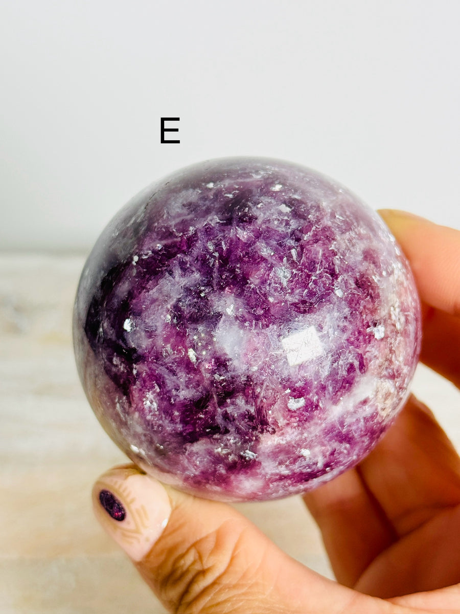 Lepidolite Sphere