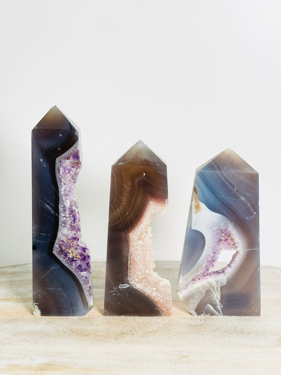 IMPERFECT Agate Quartz Tower