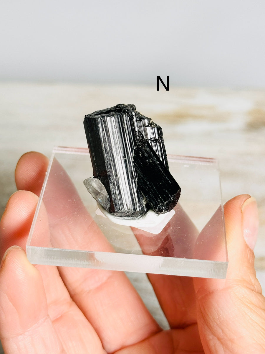 Etched Black Tourmaline from Skardu Pakistan