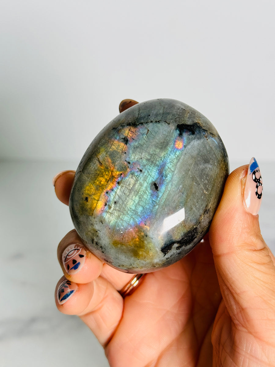 IMPERFECT Large Labradorite Palm Stone