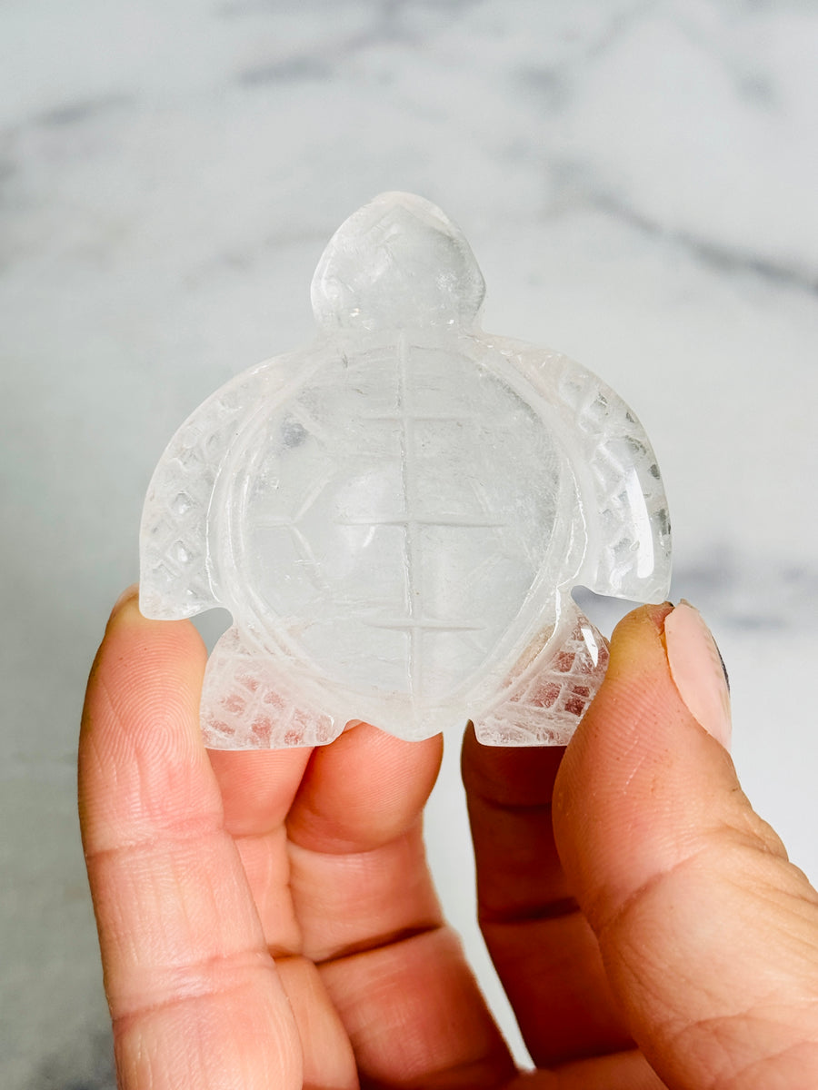 Crystal Turtle Carving