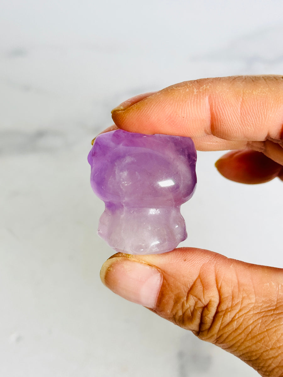 Amethyst Hello Kitty Carving