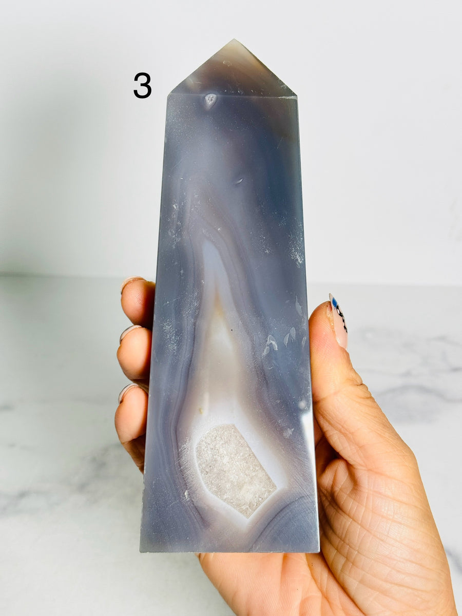 IMPERFECT Agate Quartz Tower