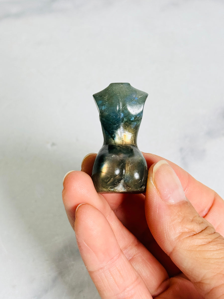 Labradorite Mini Goddess Body Carving