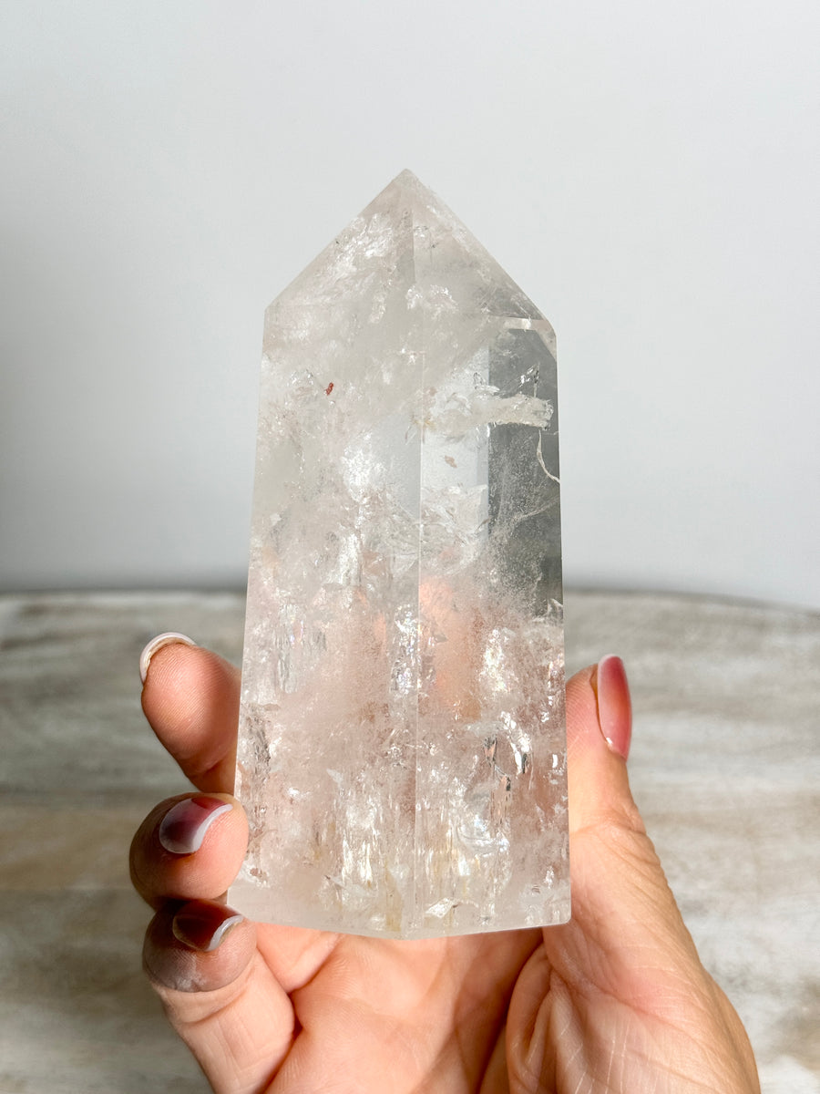 Clear Quartz Tower (imperfect tip)