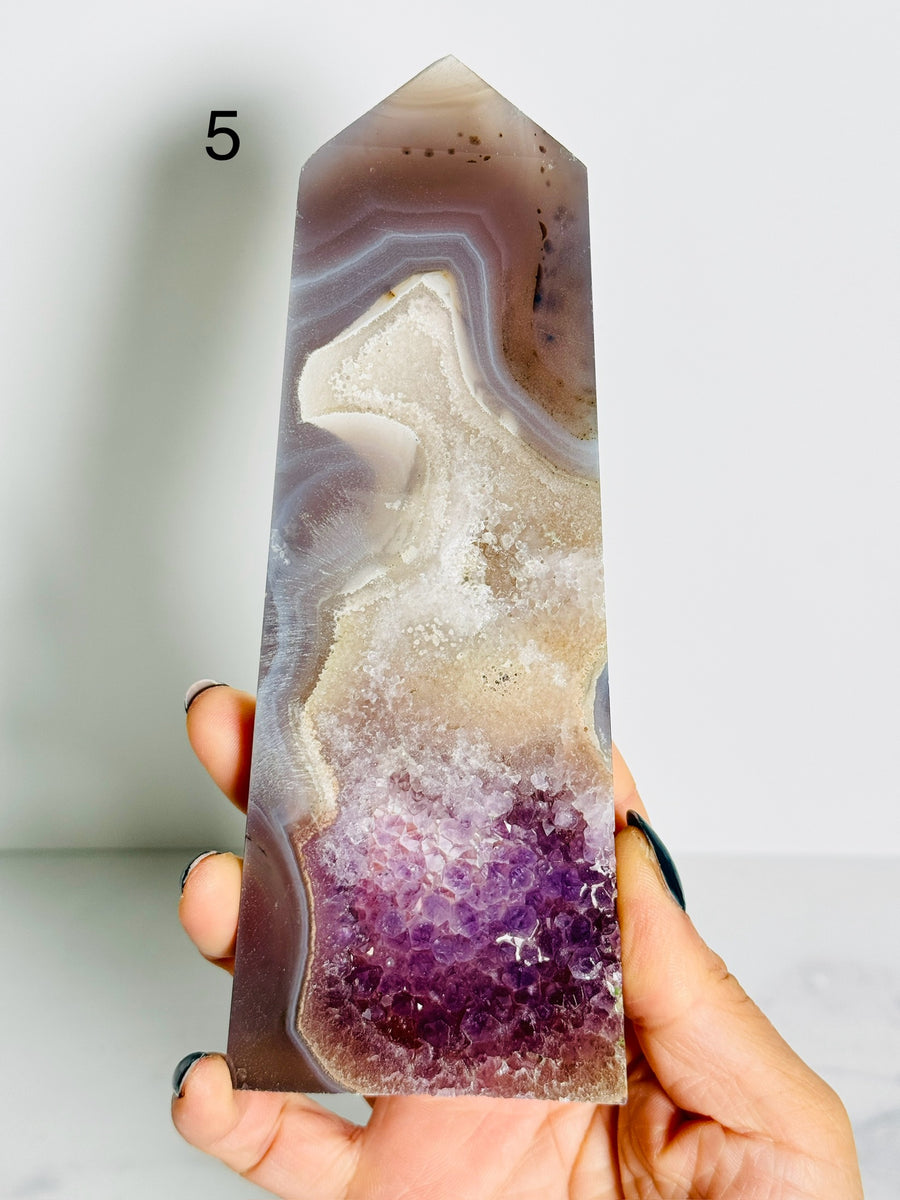 IMPERFECT Agate Quartz Tower