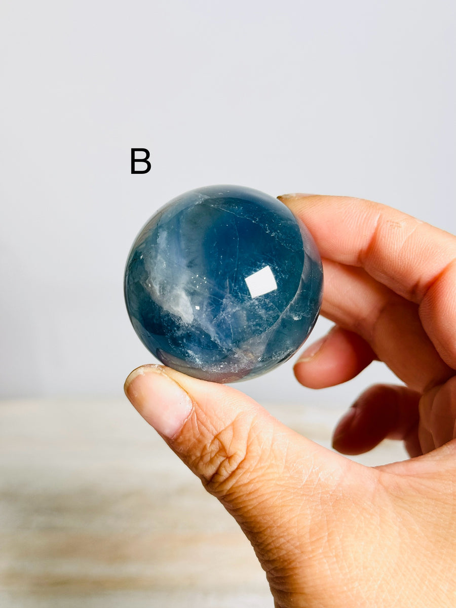 Blue Fluorite Sphere