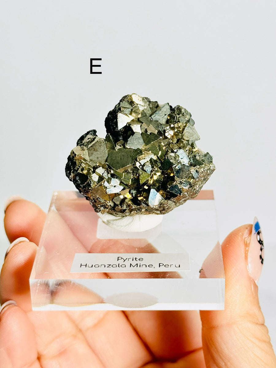 Pyrite with Galena from Peru