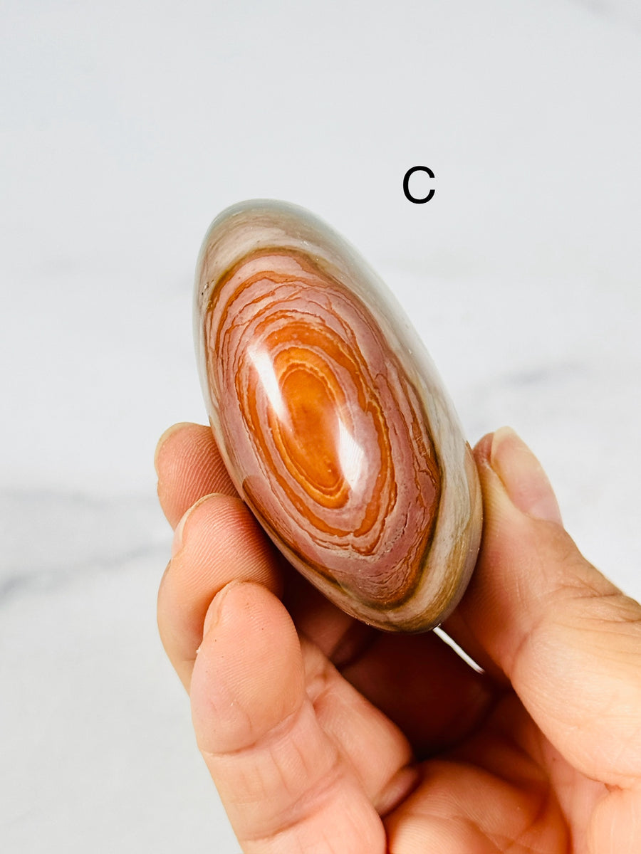 Polychrome Jasper Palm Stone