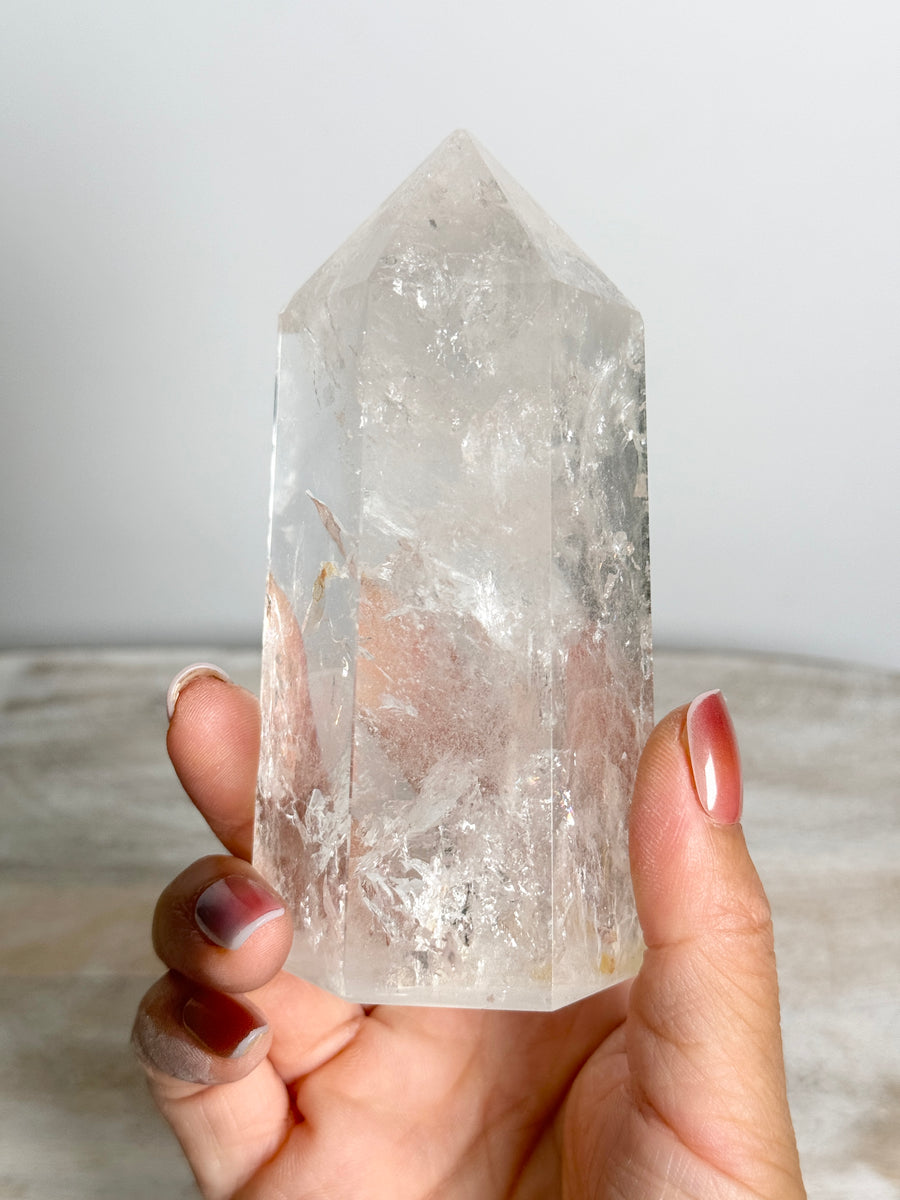 Clear Quartz Tower (imperfect tip)