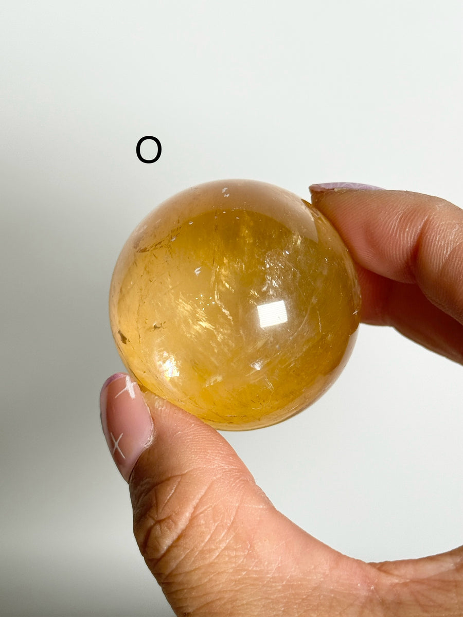 Honey Calcite Sphere