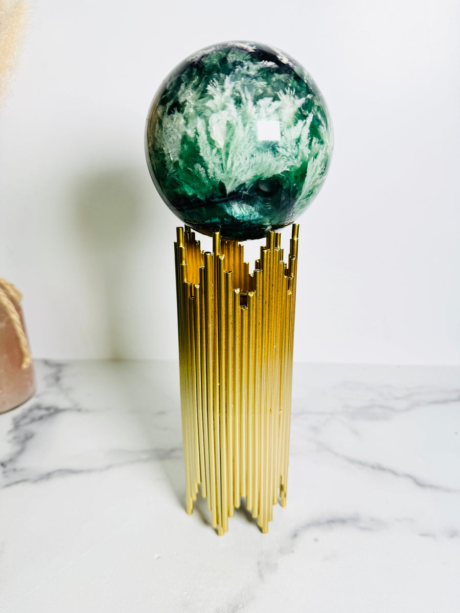 Large Gold Sphere Holder