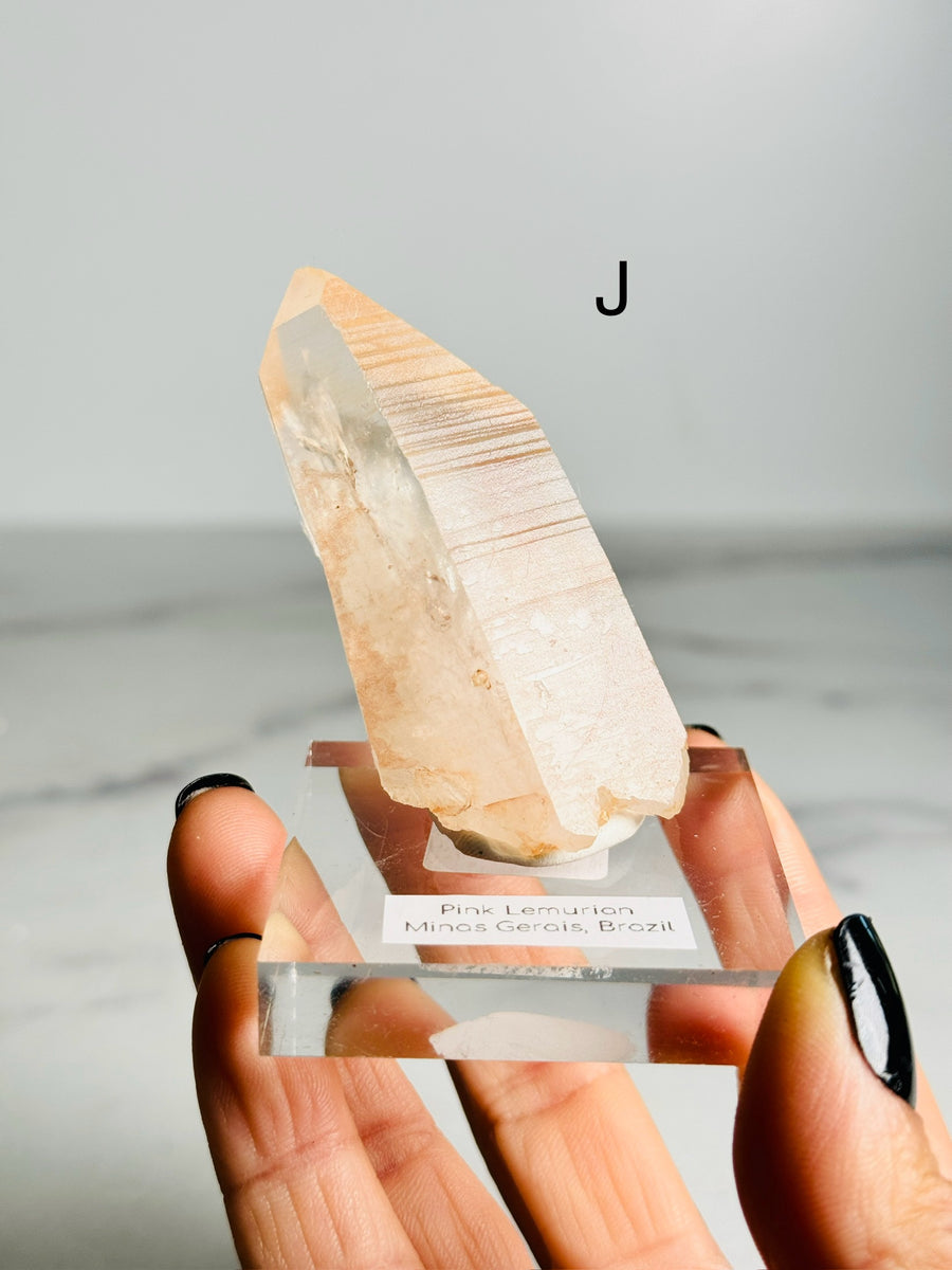 Raw Pink Lemurian Point