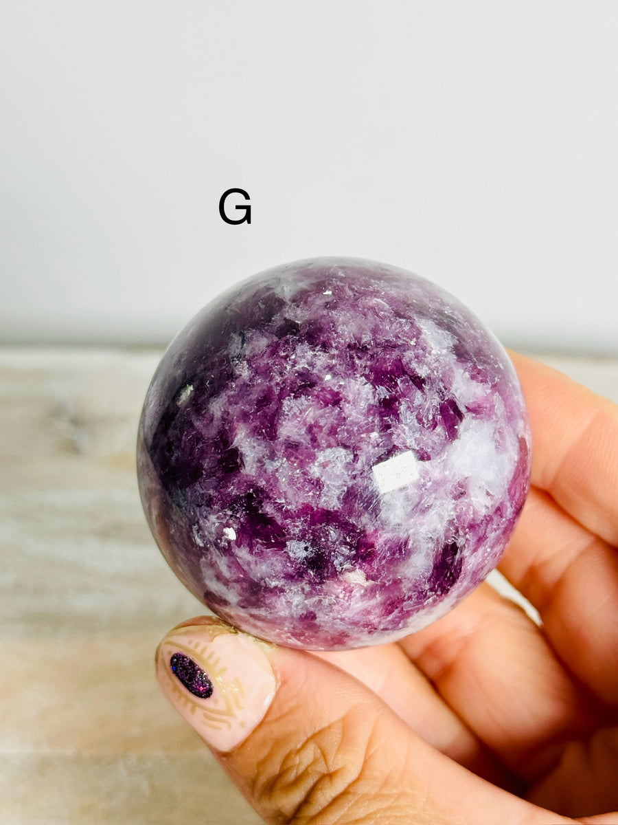 Lepidolite Sphere