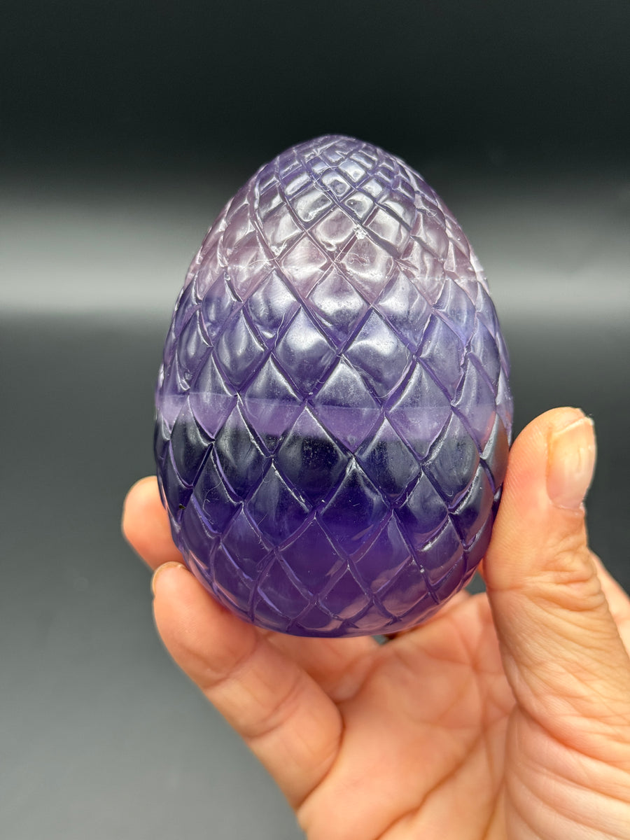 Purple Dragon Egg Carving