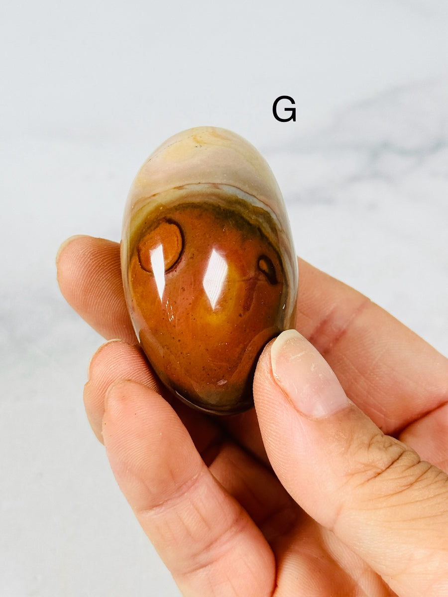 Polychrome Jasper Palm Stone