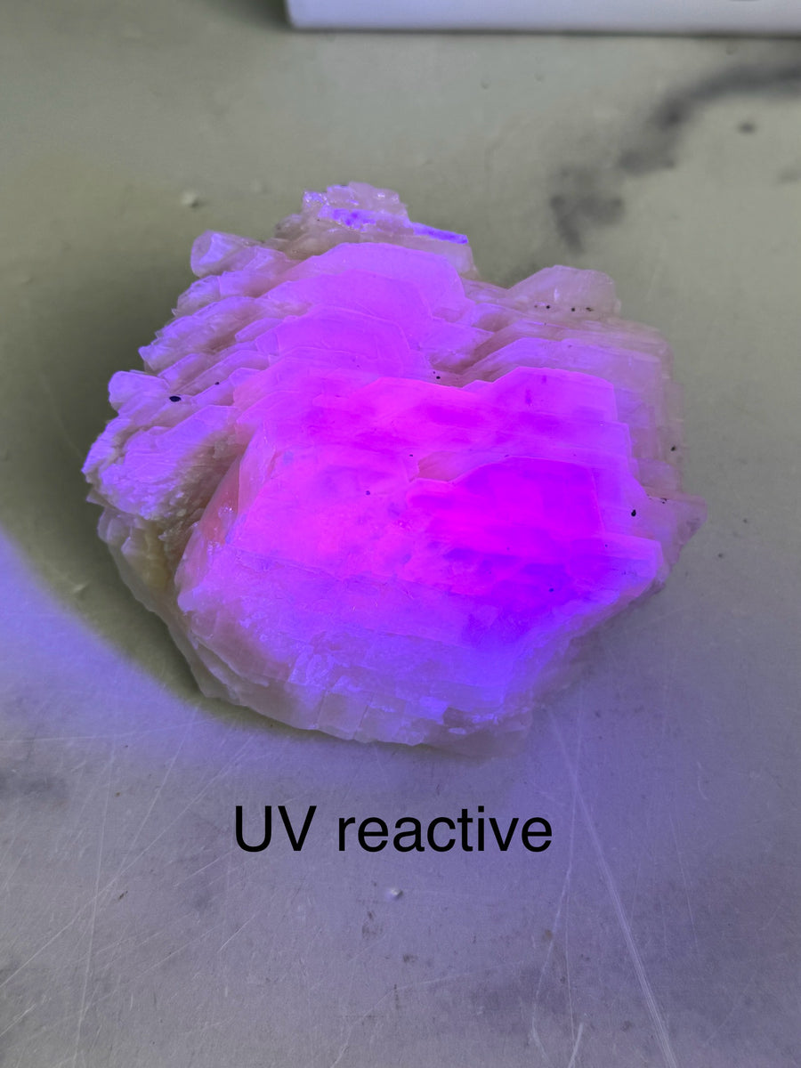 UV Reactive Pink Calcite