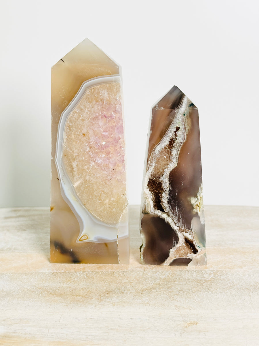 IMPERFECT Agate Quartz Tower