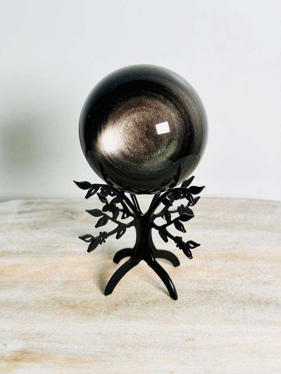 Black 3D Tree Sphere Stand