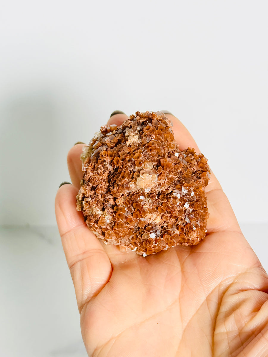 Red Aragonite Cluster