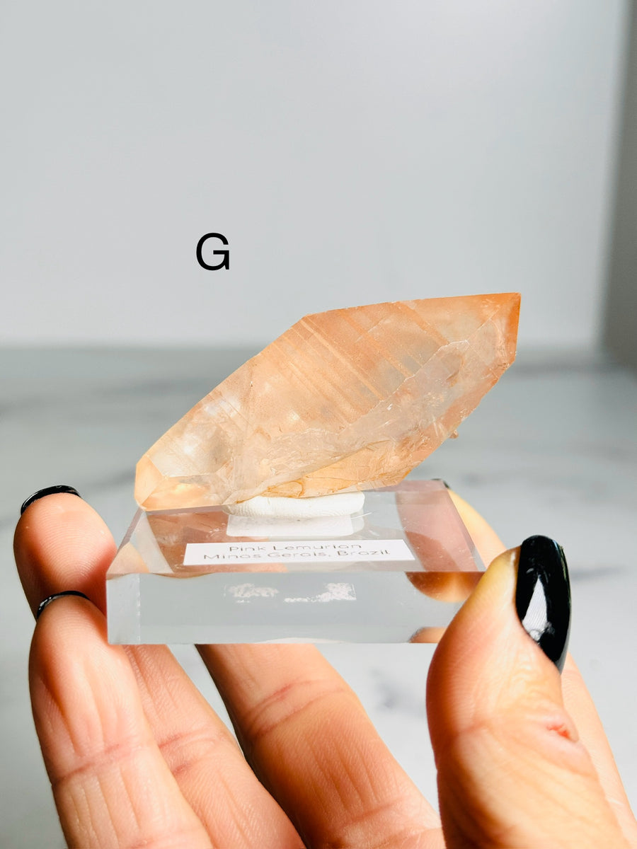 Raw Pink Lemurian Point