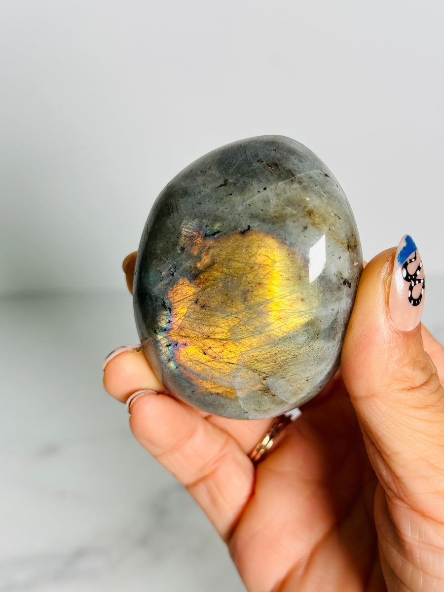 IMPERFECT Large Labradorite Palm Stone