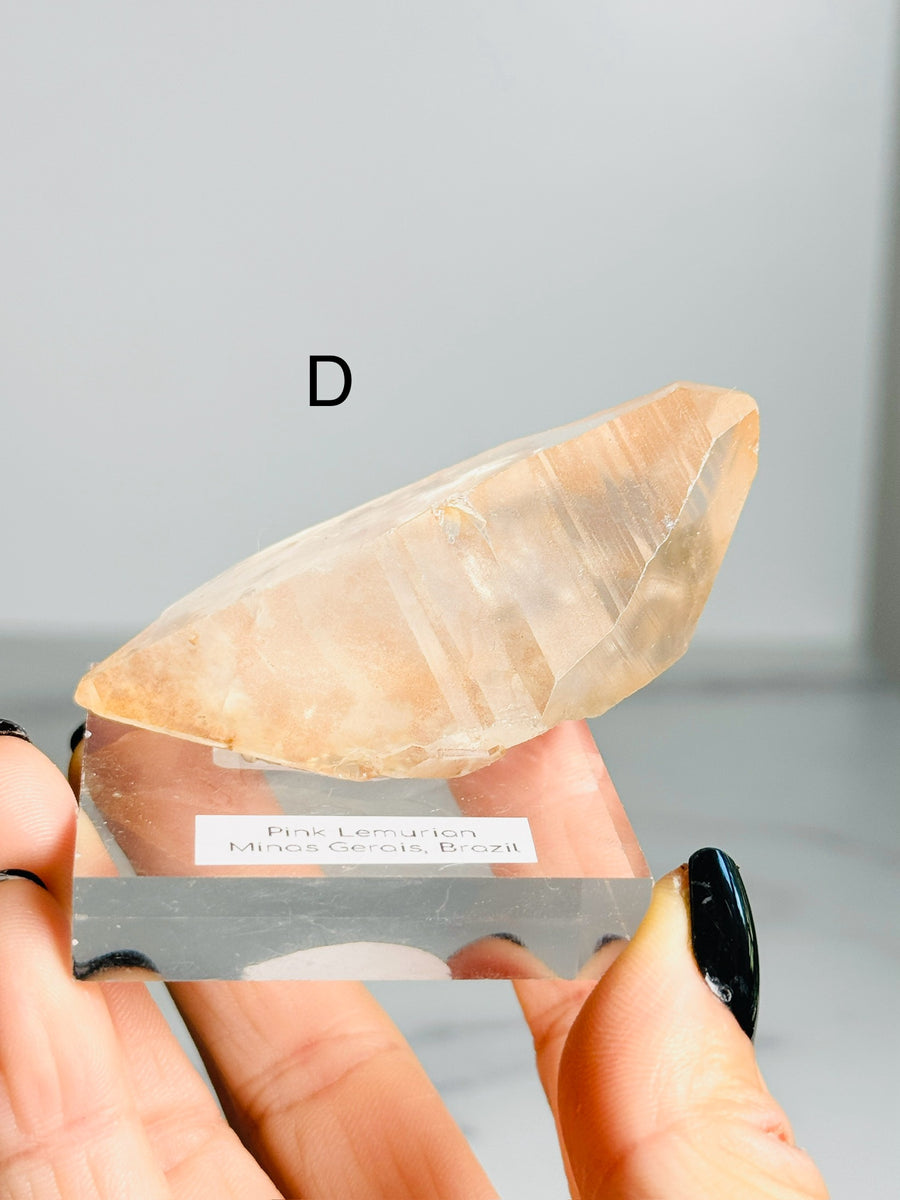 Raw Pink Lemurian Point