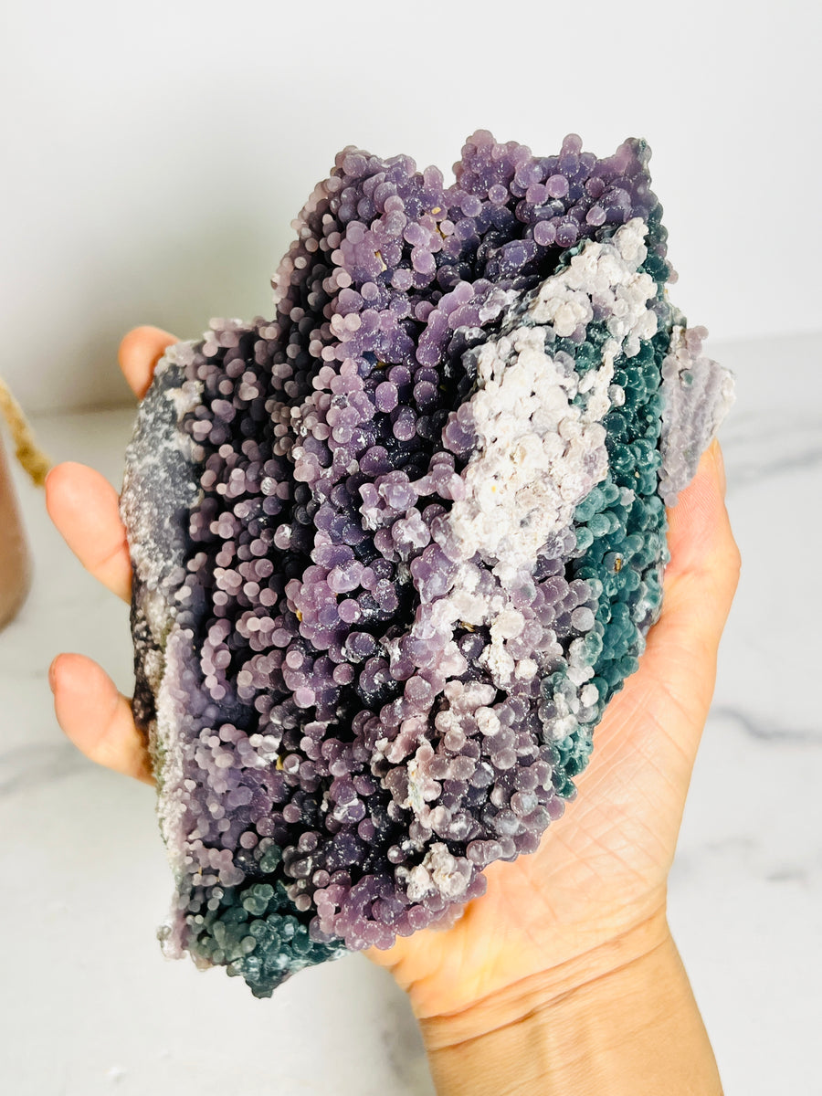 Large Sparkly Botryoidal Grape Agate Cluster