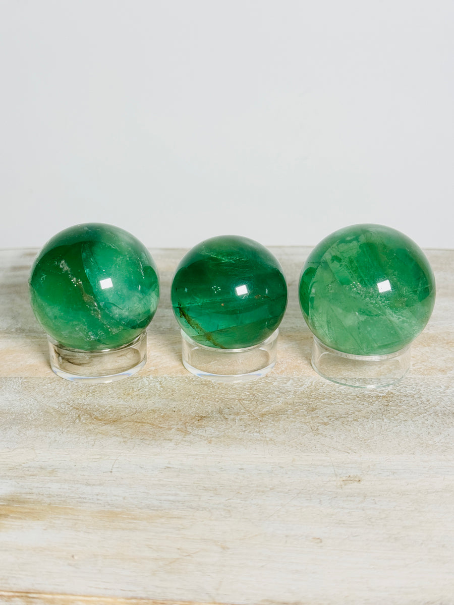 Rainbow Green Fluorite Sphere