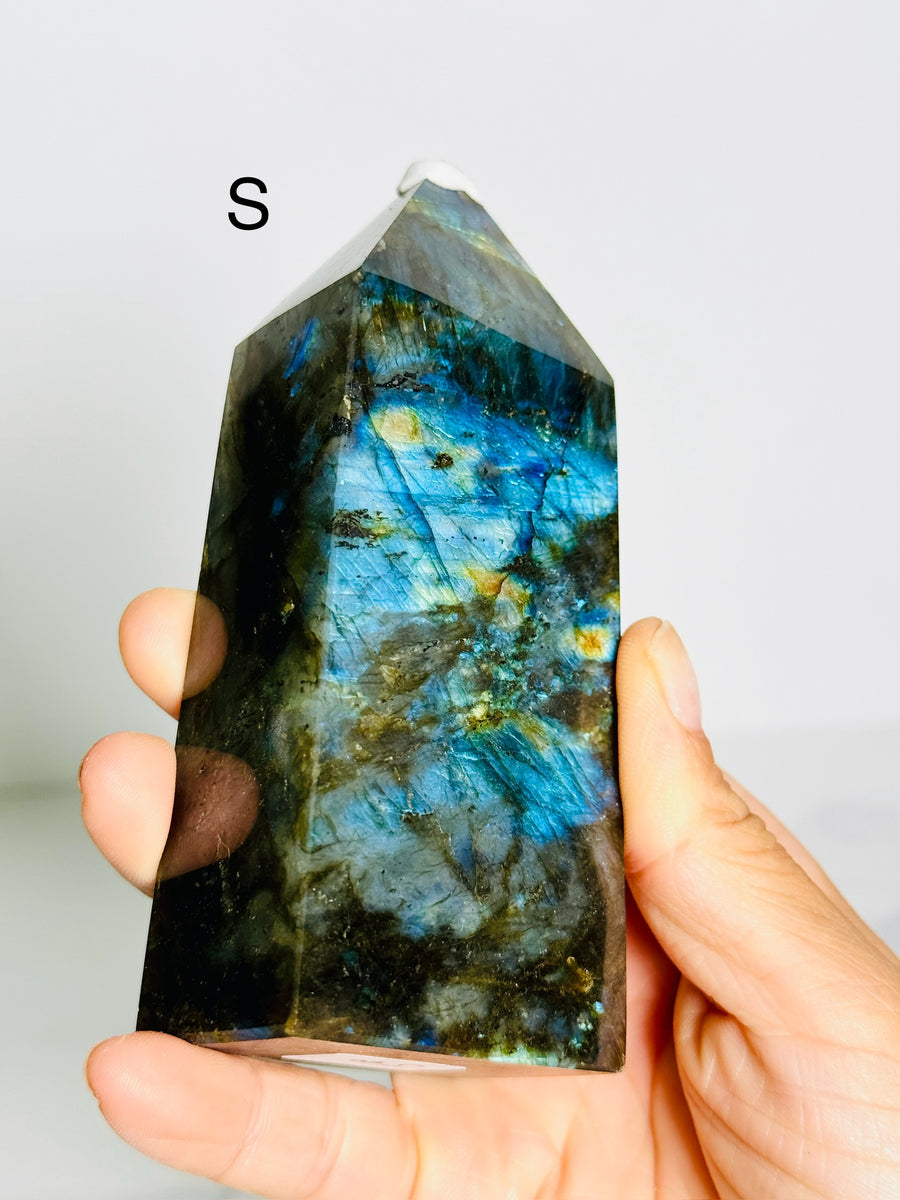 Full Flash Labradorite Tower