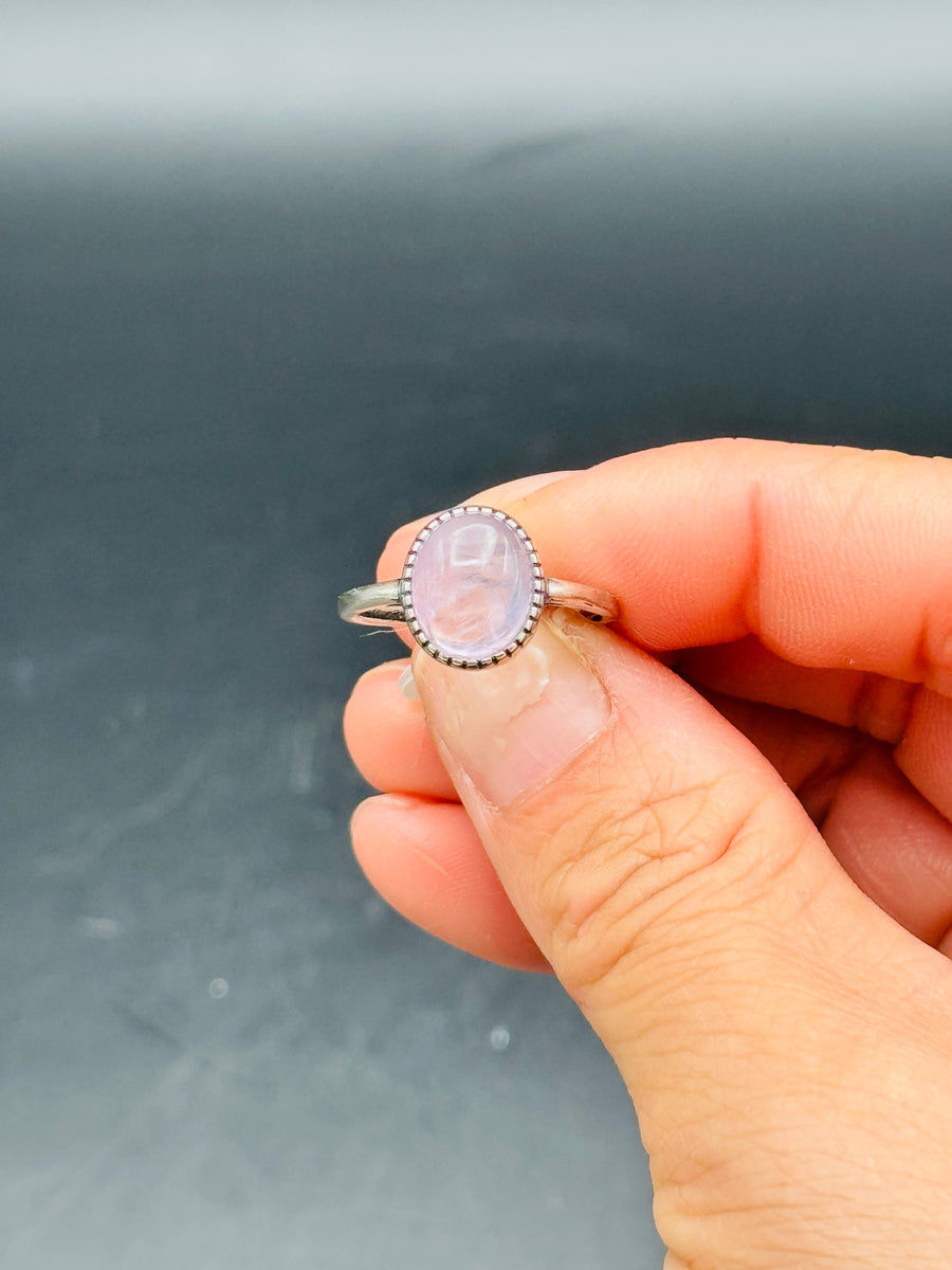 Kunzite 925 Sterling Silver Adjustable Ring