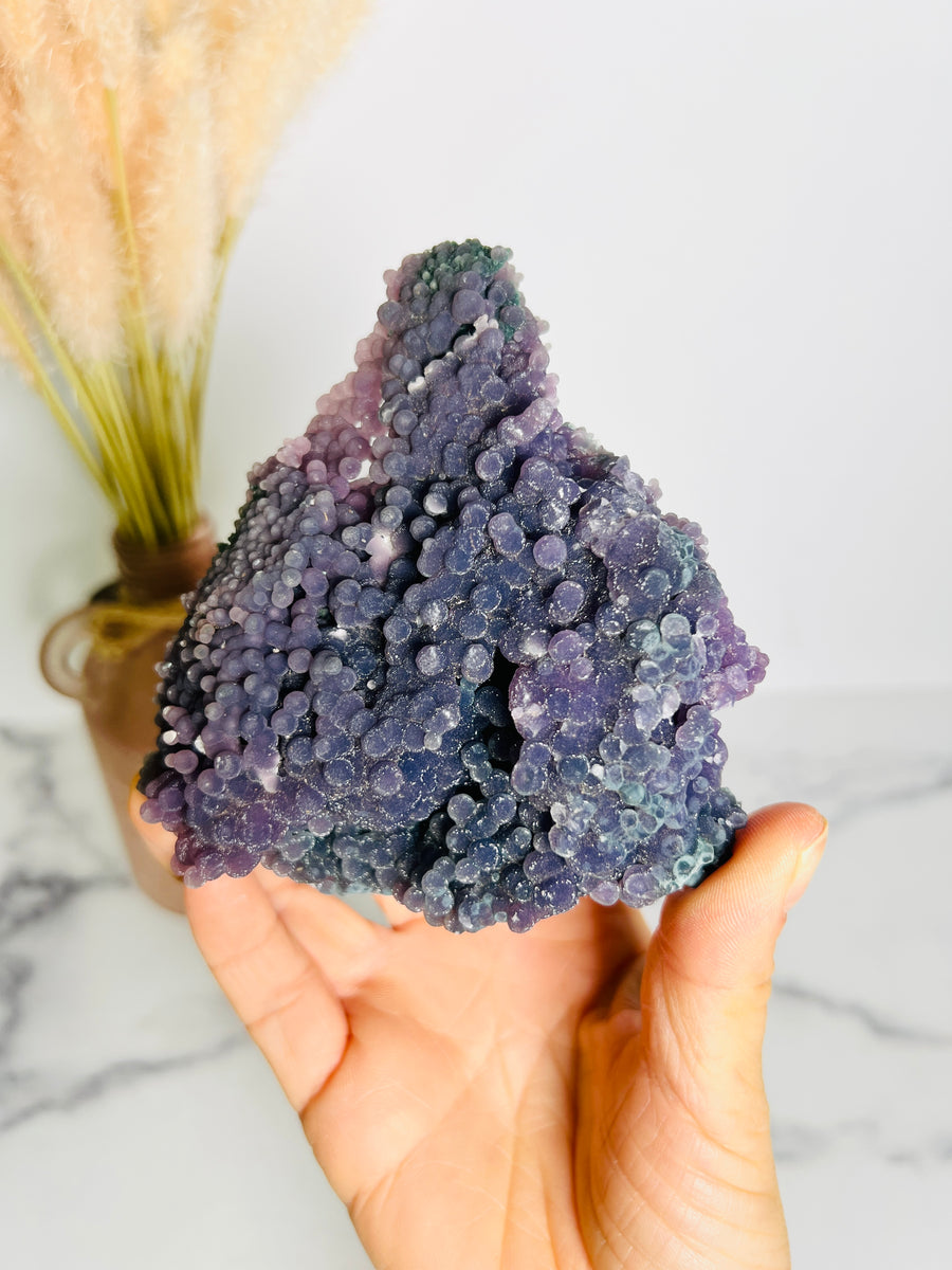 Sparkly Botryoidal Grape Agate Cluster