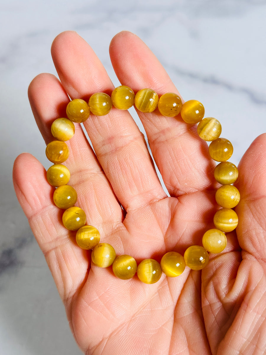 Yellow Tiger Eye Bracelet for Confidence & Courage