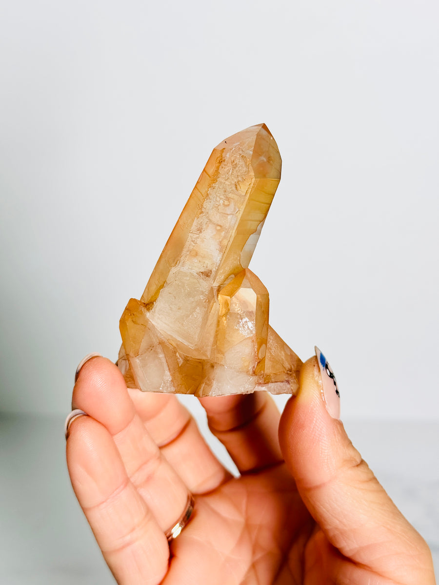 Tangerine Quartz Cluster