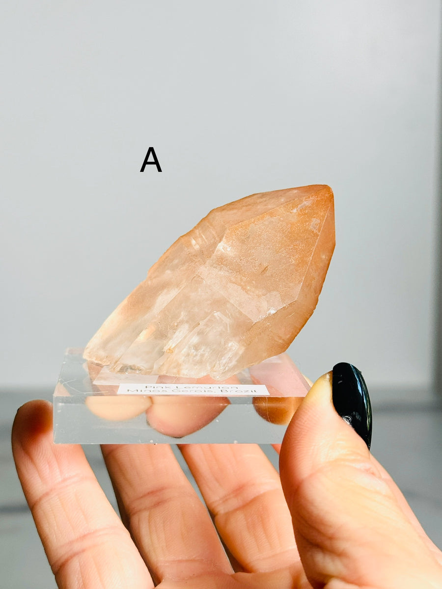 Raw Pink Lemurian Point