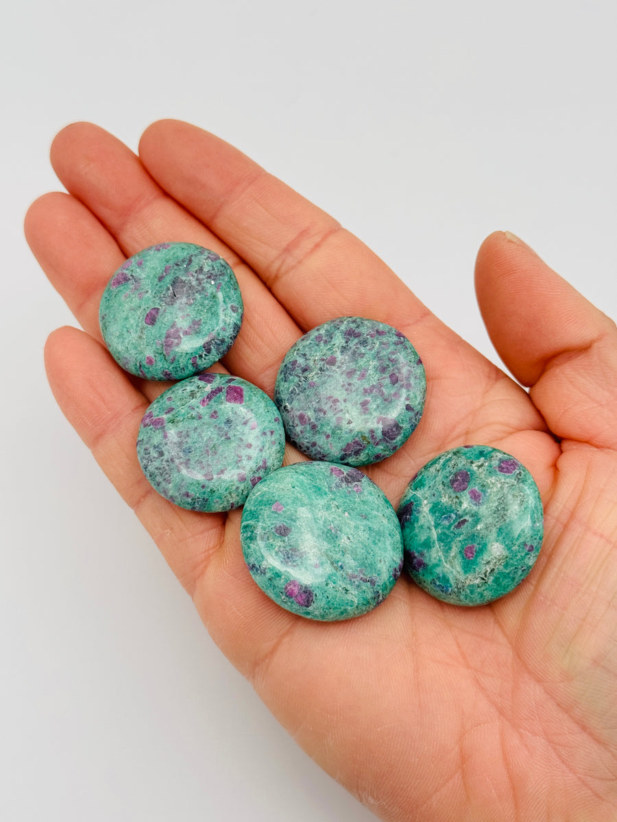 Ruby Fuchsite Mini Flat Stone