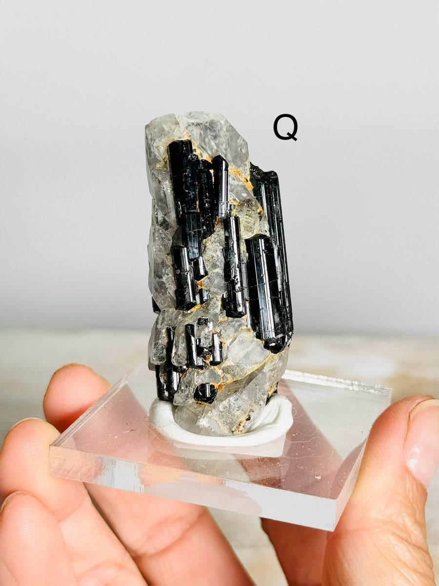 Etched Black Tourmaline from Skardu Pakistan