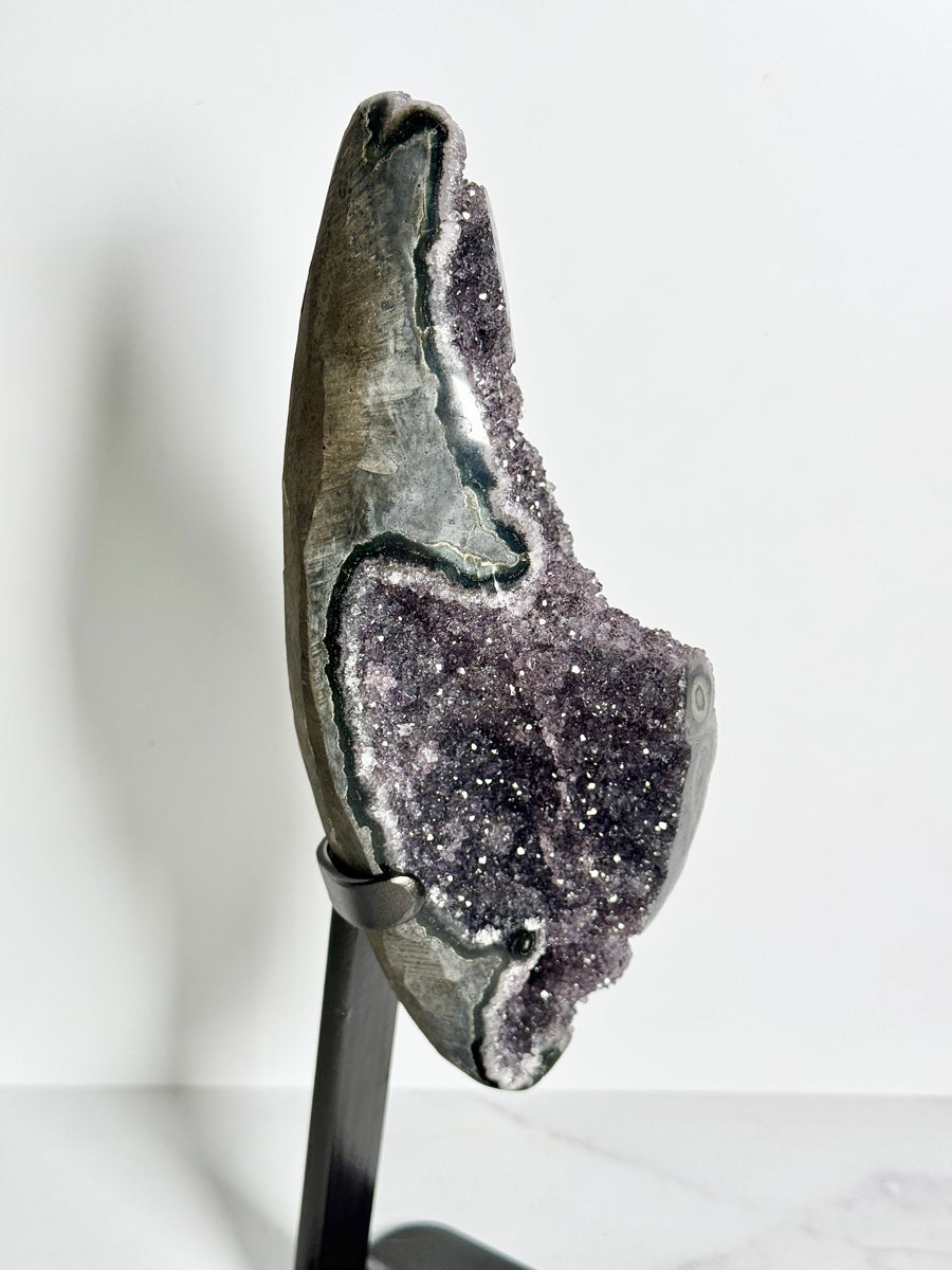 Statement Amethyst on Stand