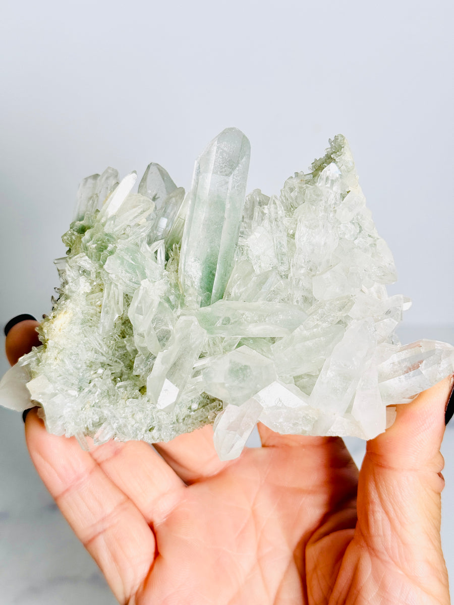 Himalayan Chlorite Quartz Cluster