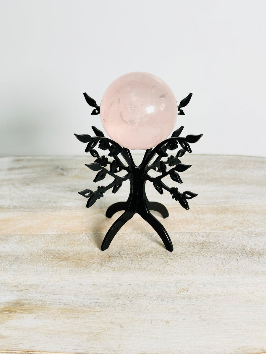 Black 3D Tree Sphere Stand