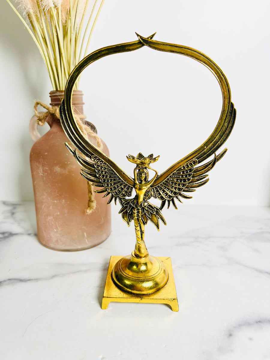 Gold Angel Sphere Holder