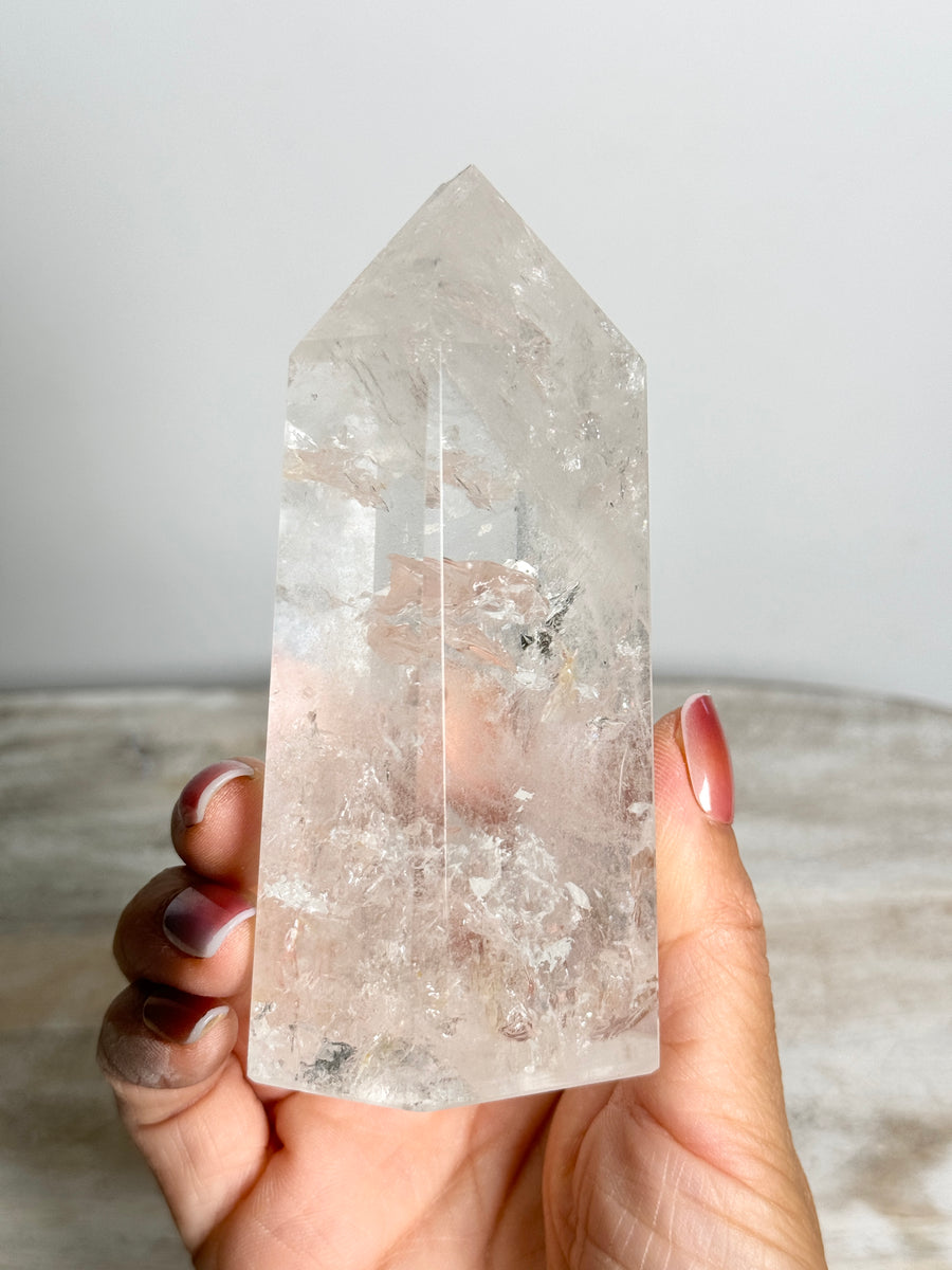 Clear Quartz Tower (imperfect tip)