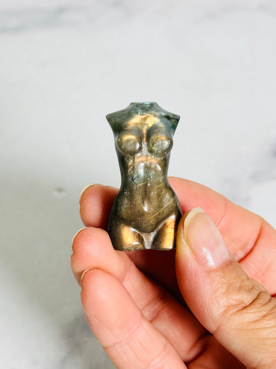 Labradorite Mini Goddess Body Carving