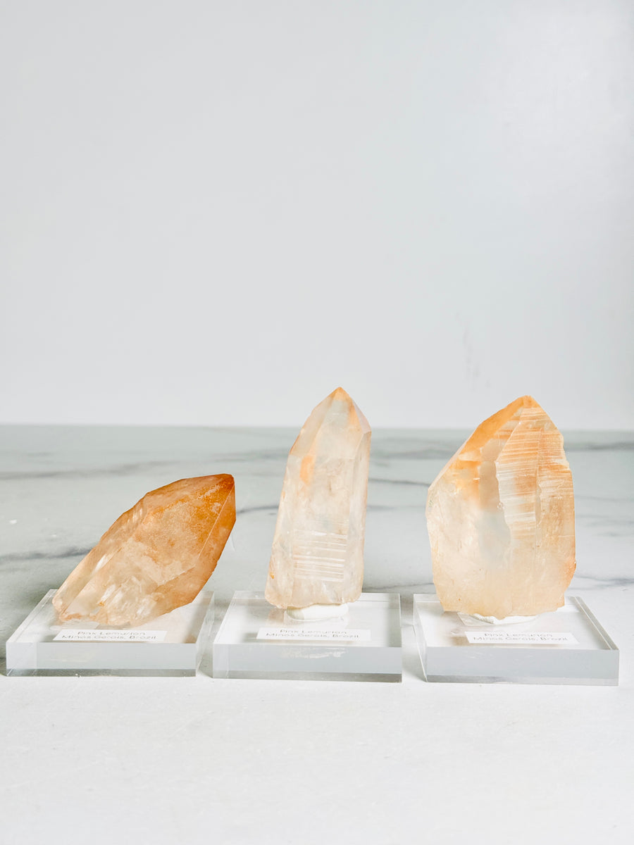 Raw Pink Lemurian Point