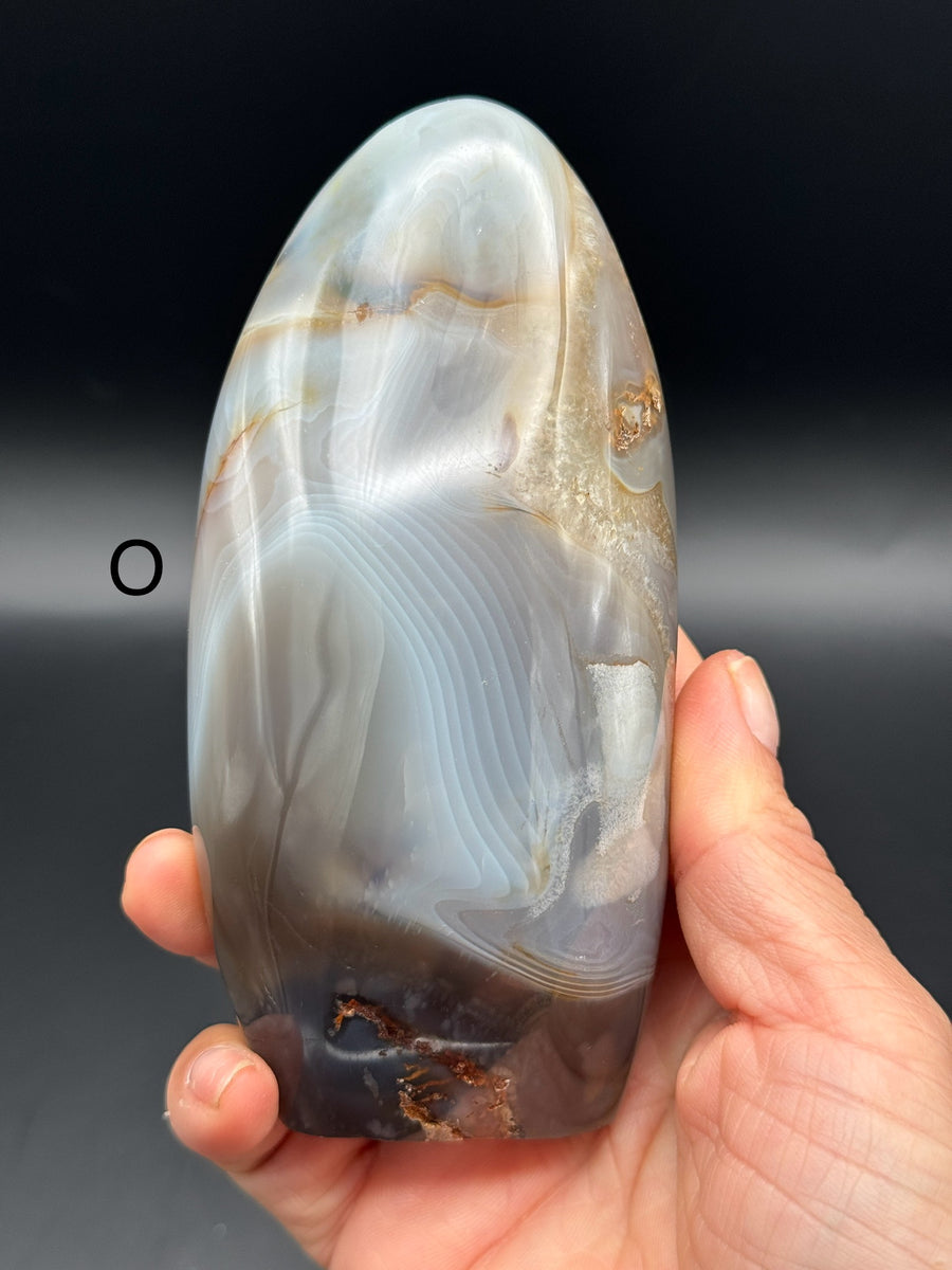 Agate with Quartz Freeform