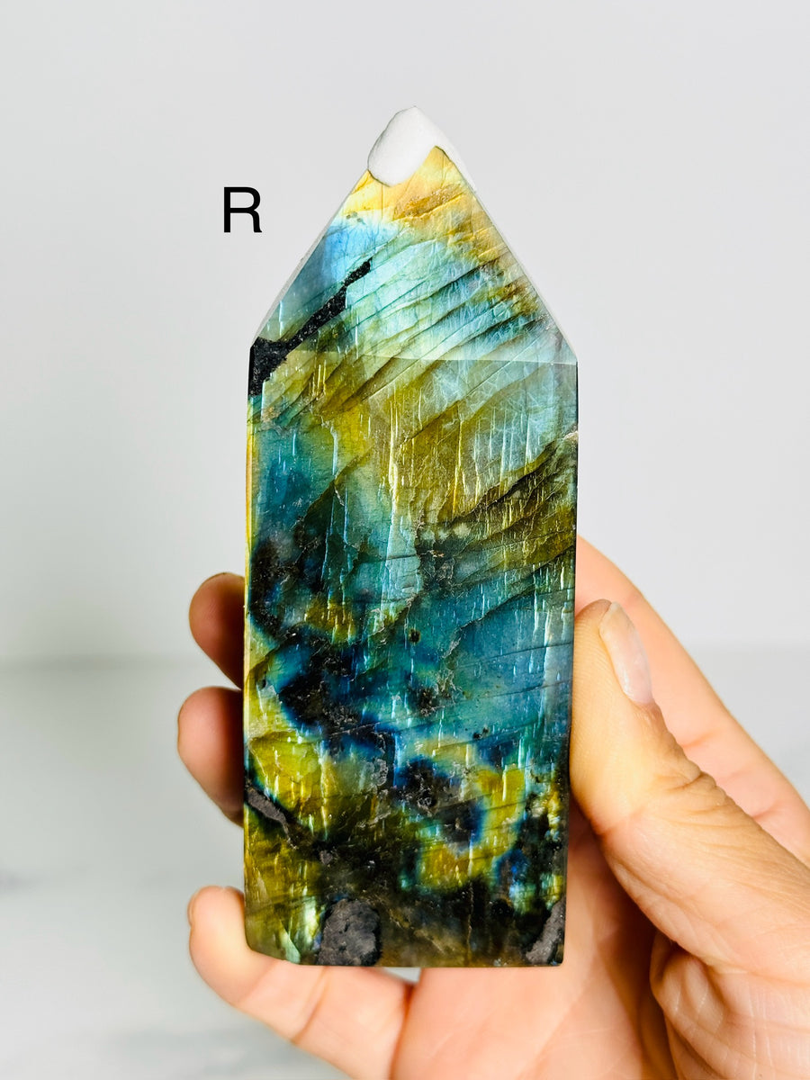 Full Flash Labradorite Tower