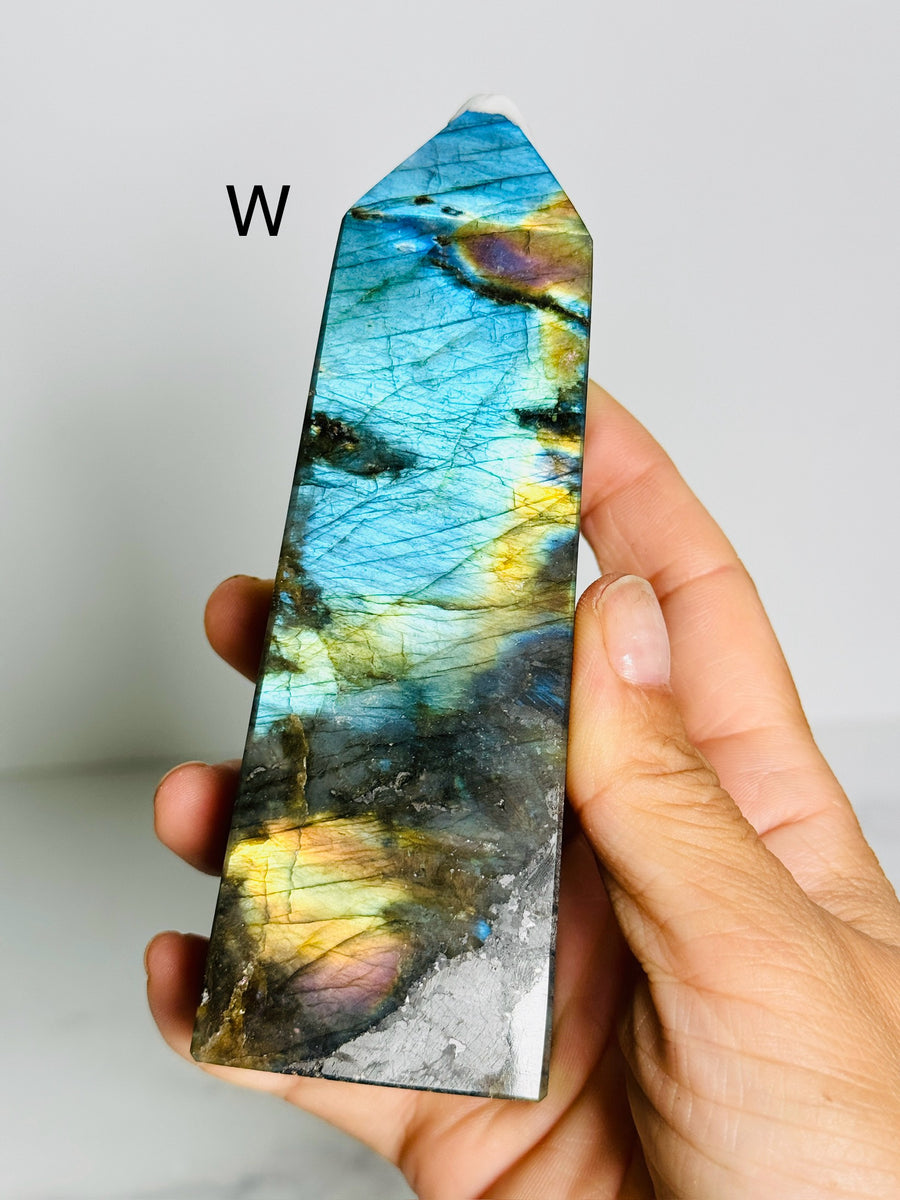 Full Flash Labradorite Tower